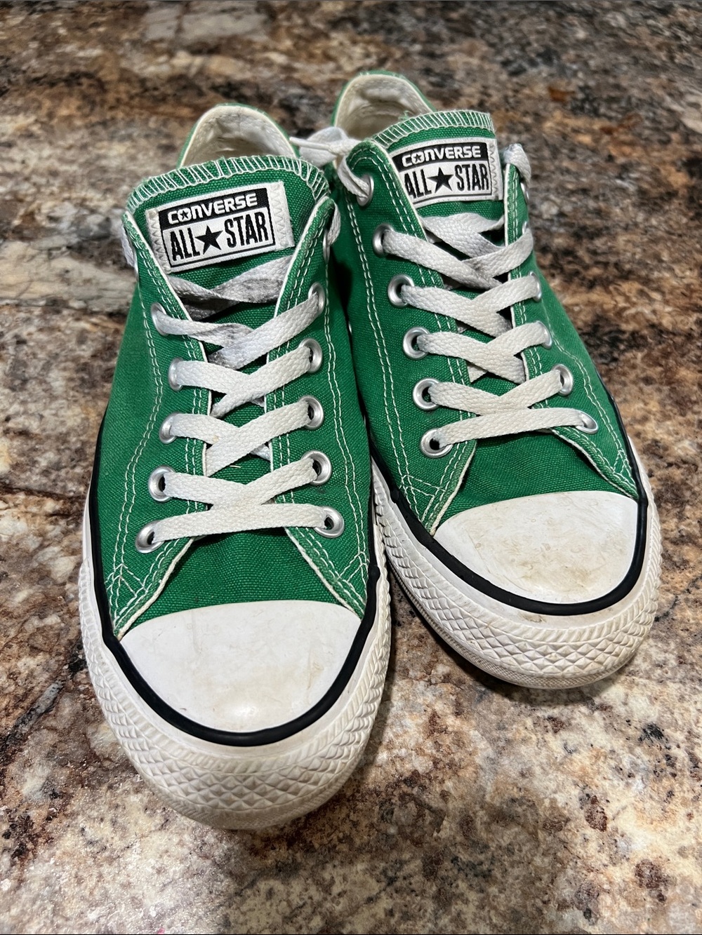 Converse Green Low Top Kids Sneakers
